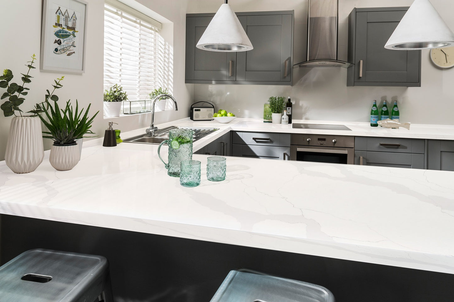 Merletto Calacatta Upstand - (Ready to Install)